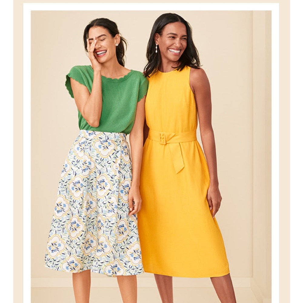 Loft fully lined spring/summer skirt